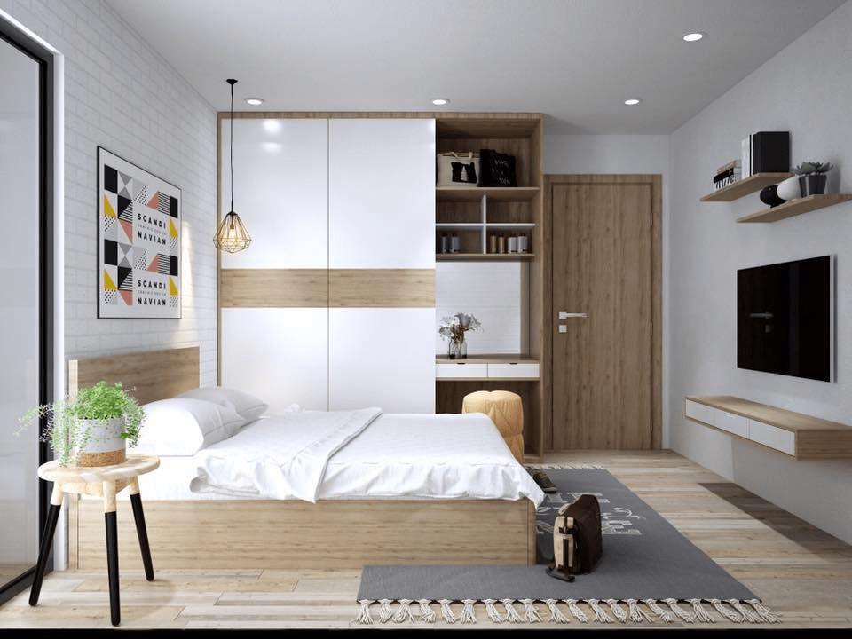 Thiết kế phòng ngủ phong cách tối giản tinh tế