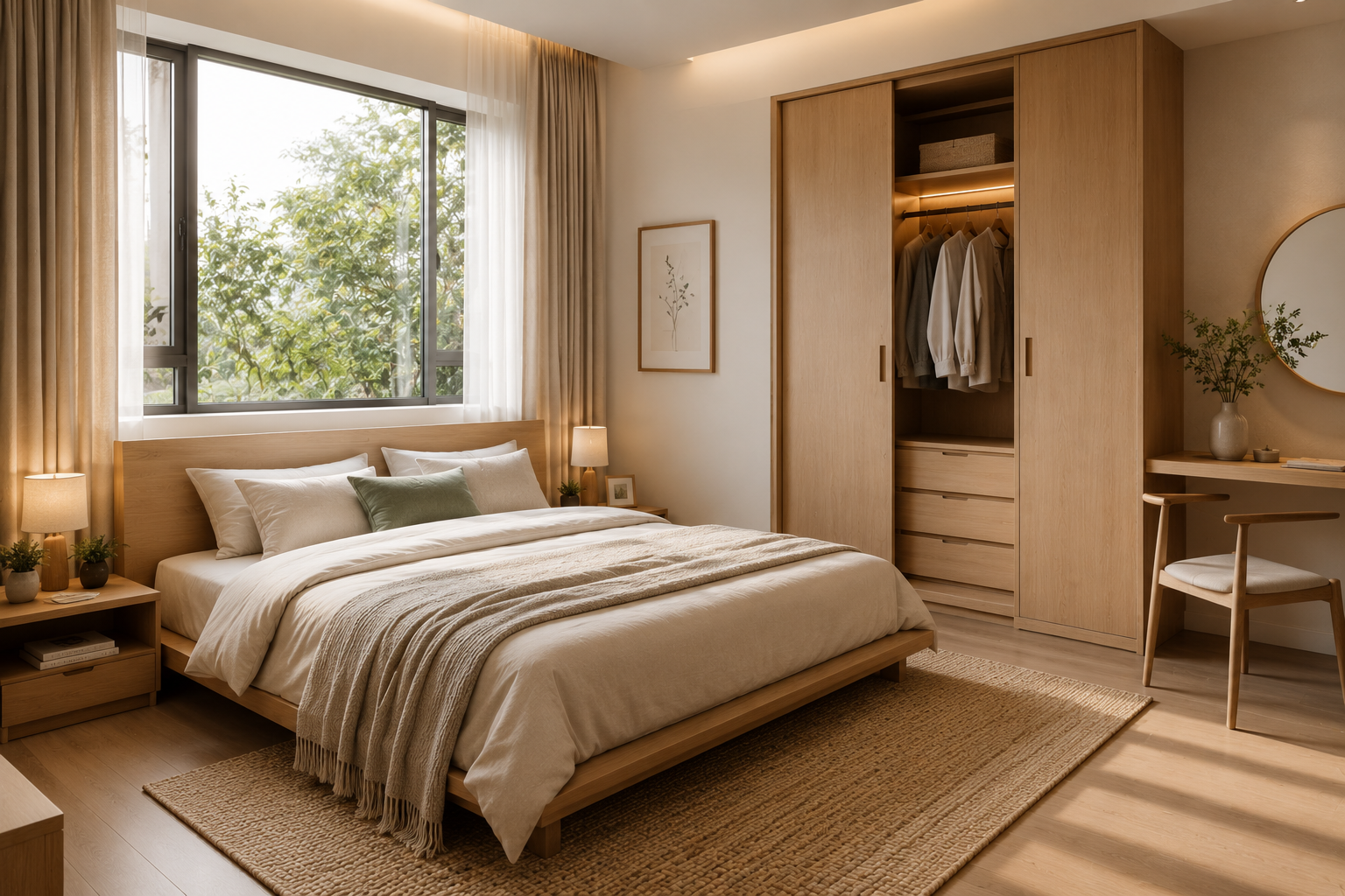 thiết kế nội thất xanh