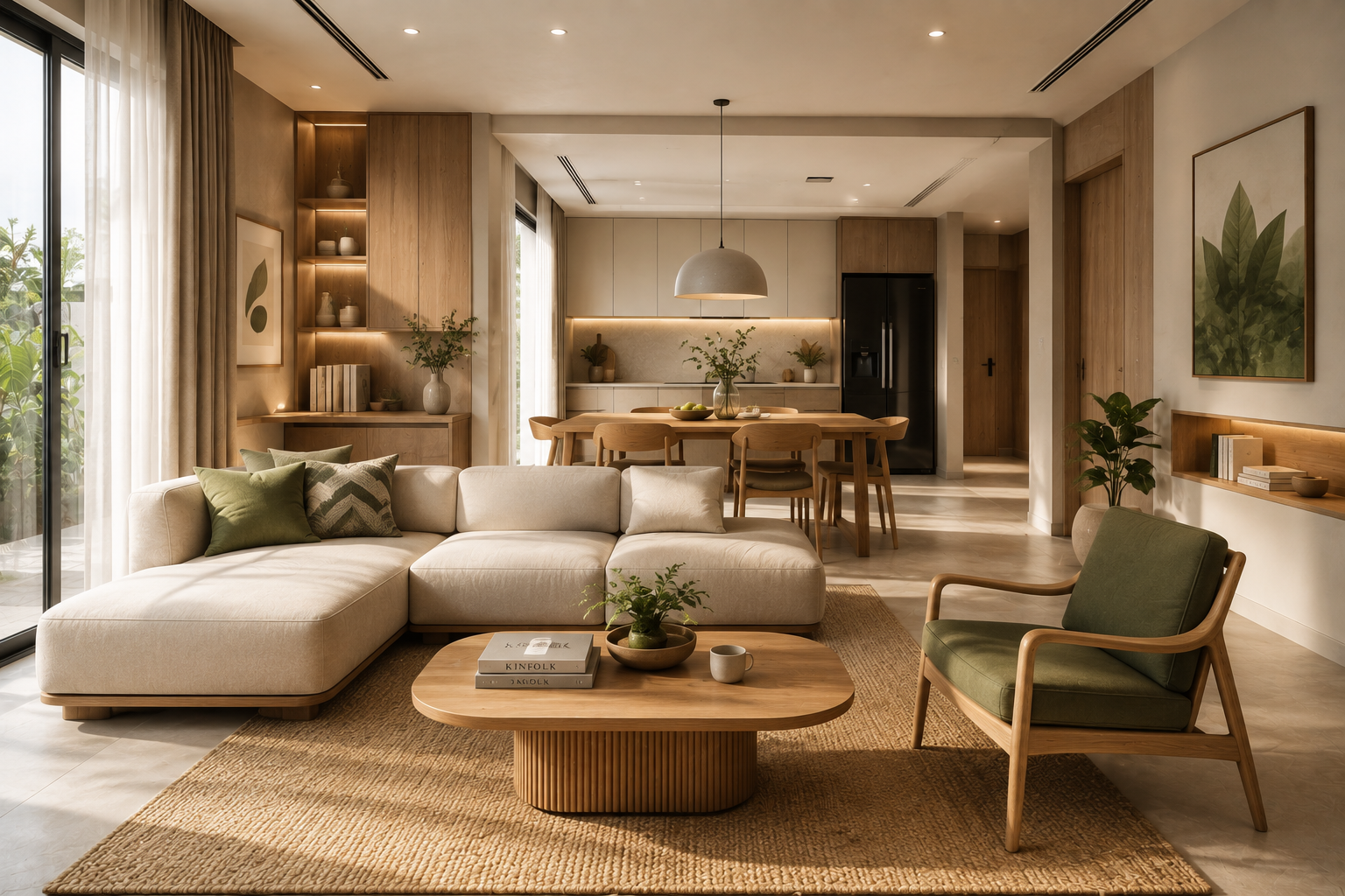Xu hướng sử dụng vật liệu xanh bền vững cho nội thất
