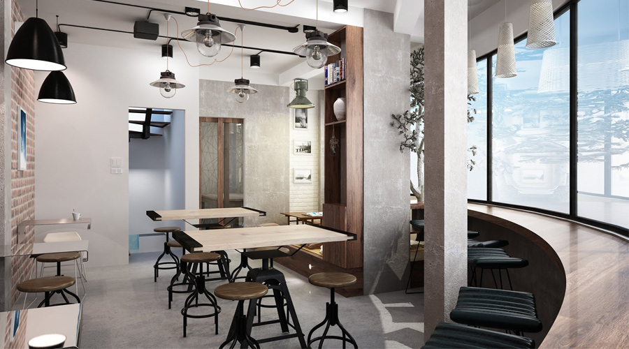 THIẾT KẾ NỘI THẤT QUÁN CÀ PHÊ