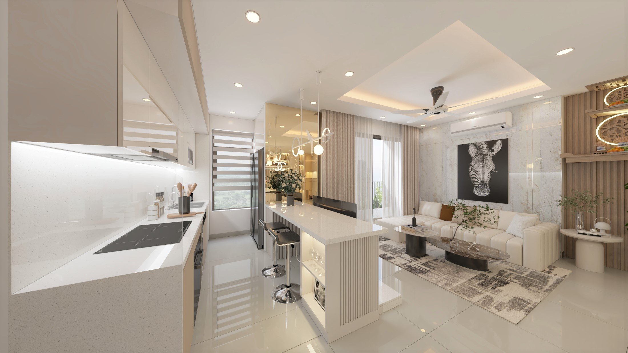 DỰ ÁN THIẾT KẾ NỘI THẤT CĂN HỘ – NTCH – 016