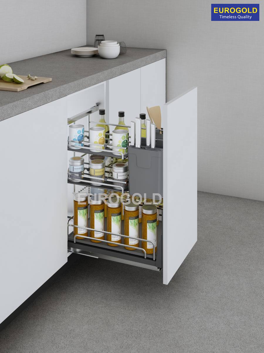 Giá dao thớt khung rổ inox 304 nan Oval Eurogold - EPV2040F 