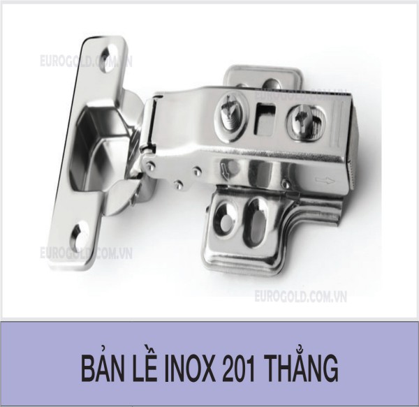 Bản lề inox 201 thẳng Eurogold - WS01
