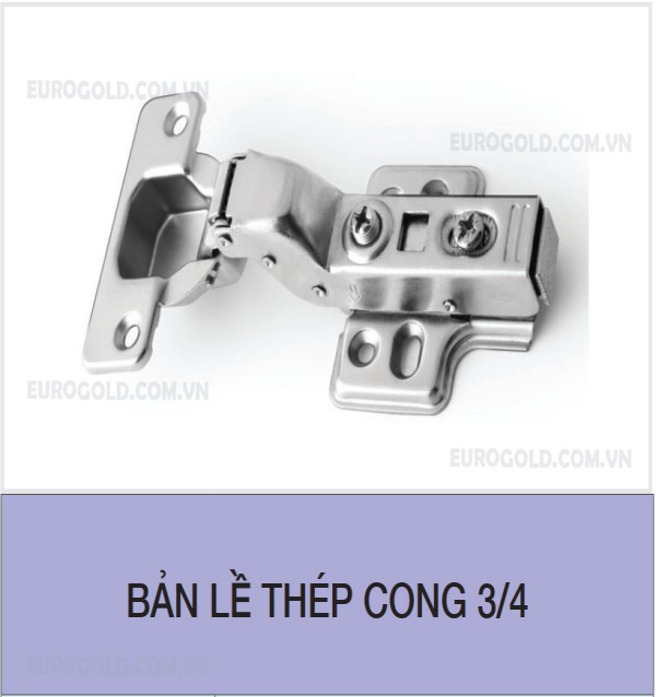 Bản lề thép cong 3/4