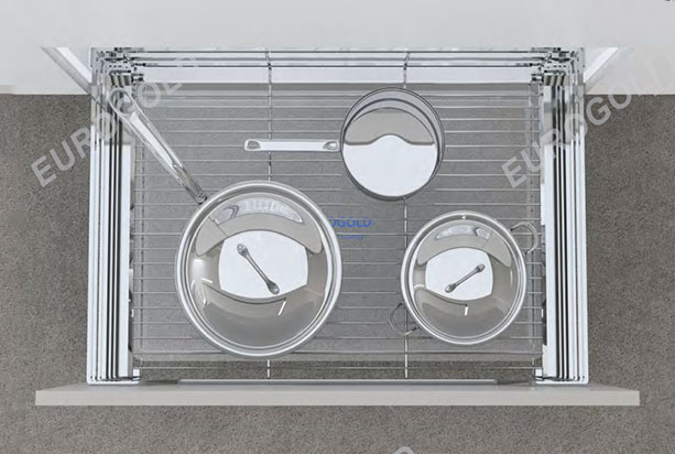 Giá xoong nồi inox mờ nan dẹt Eurogold
