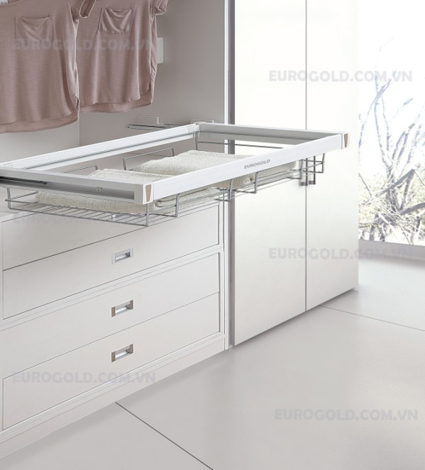 Rổ để đồ gấp ray giảm chấn Eurogold - EVA370