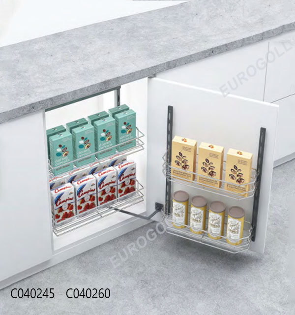 Hệ giá kho nan 2 tầng cánh mở Eurogold