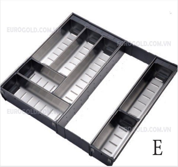 Khay chia thìa nĩa inox 304 Eurogold