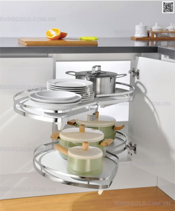 Mâm xoay hình lá mở trái Eurogold - M0202L 