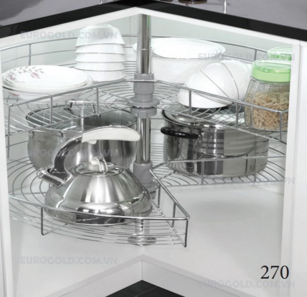 Mâm xoay inox nan tròn Eurogold
