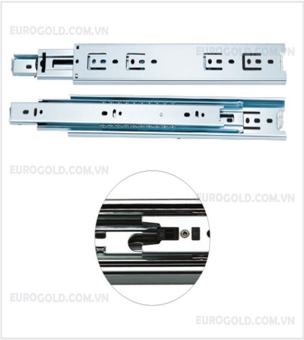 Ray bi 3 tầng không giảm chấn màu kẽm Eurogold - SB450