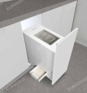 Thùng gạo gắn cánh âm tủ Eurogold