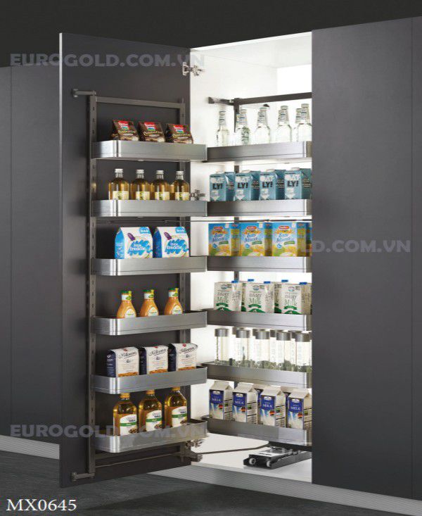 Tủ kho hộp cánh mở phay xước mờ Eurogold - MX0645