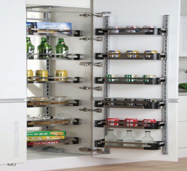 Hệ giá kho 2 tầng inox hộp cánh mở Eurogold - M040260 