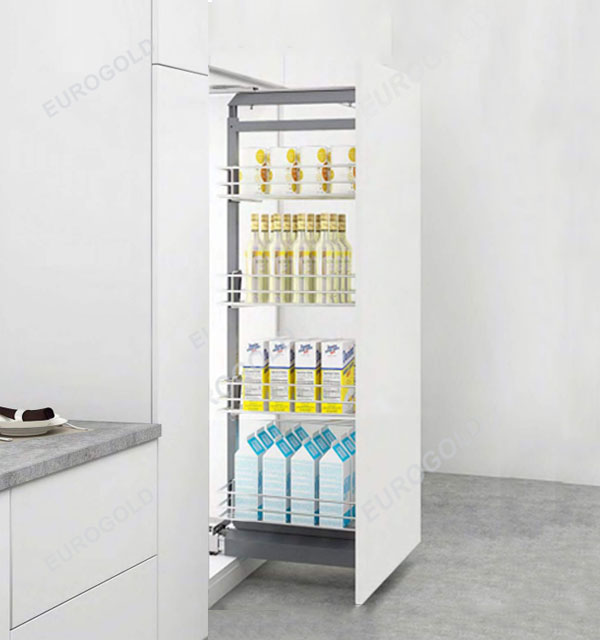 Tủ kho inox nan 4 tầng cánh rút Eurogold - EG90440S